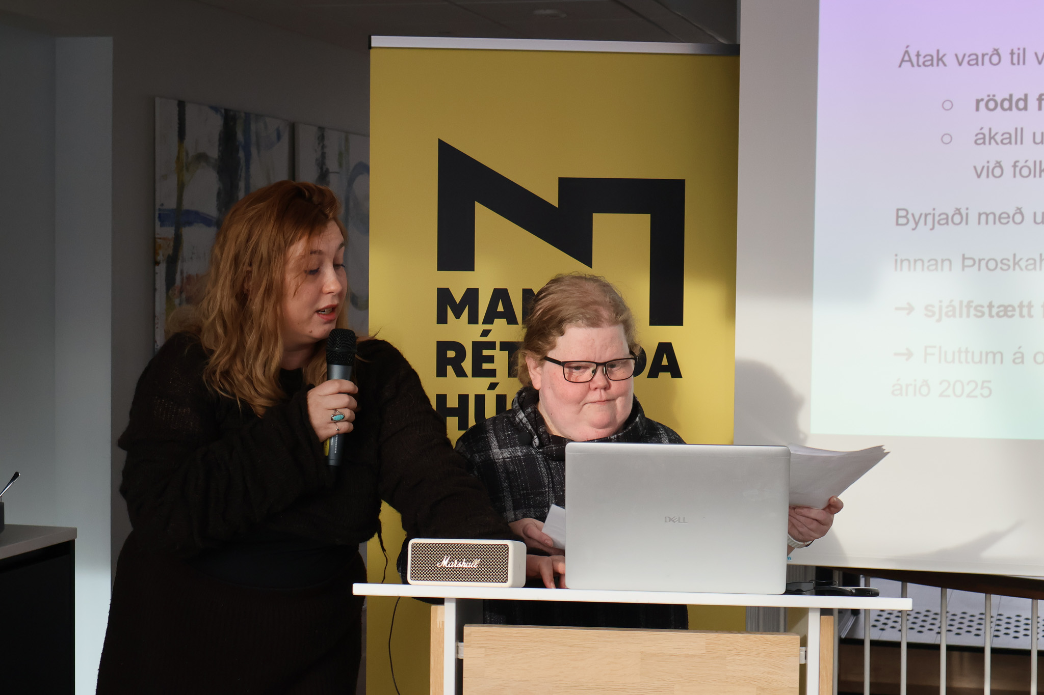 Heiða Vigdís Sigfúsdóttir og Jónína Rósa Hjartardóttir